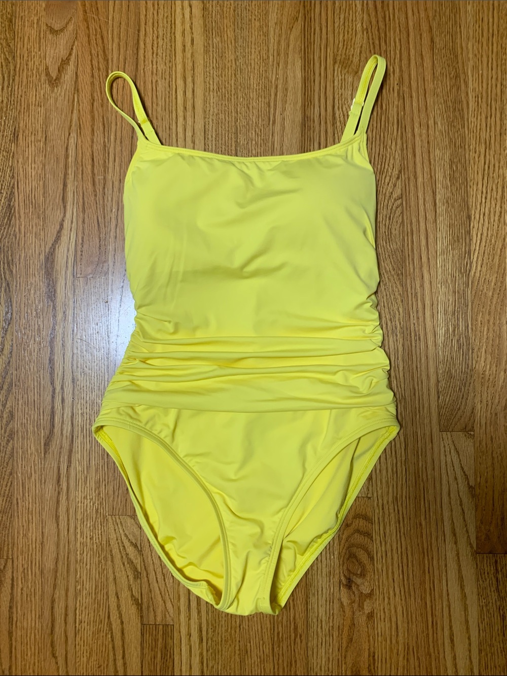 La Blanca swimsuit - yellow island goddess soleil one piece bathing suit